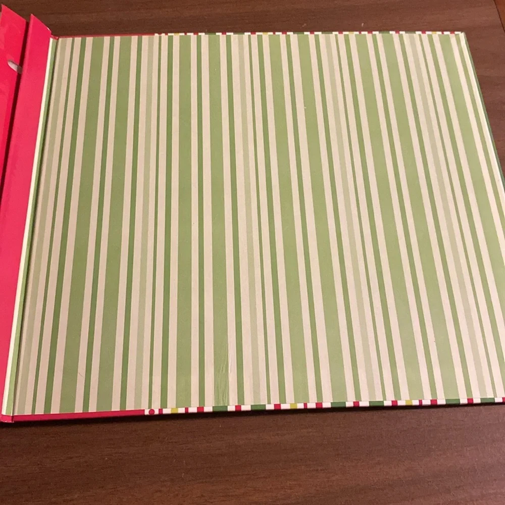 Holiday Stripes Scrapbooking Binder